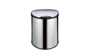 BRILLIANT SERIES STAINLESS STEEL TRASH CAN